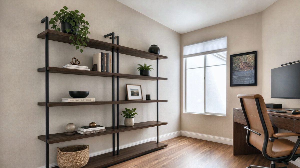 Office, virtually staged